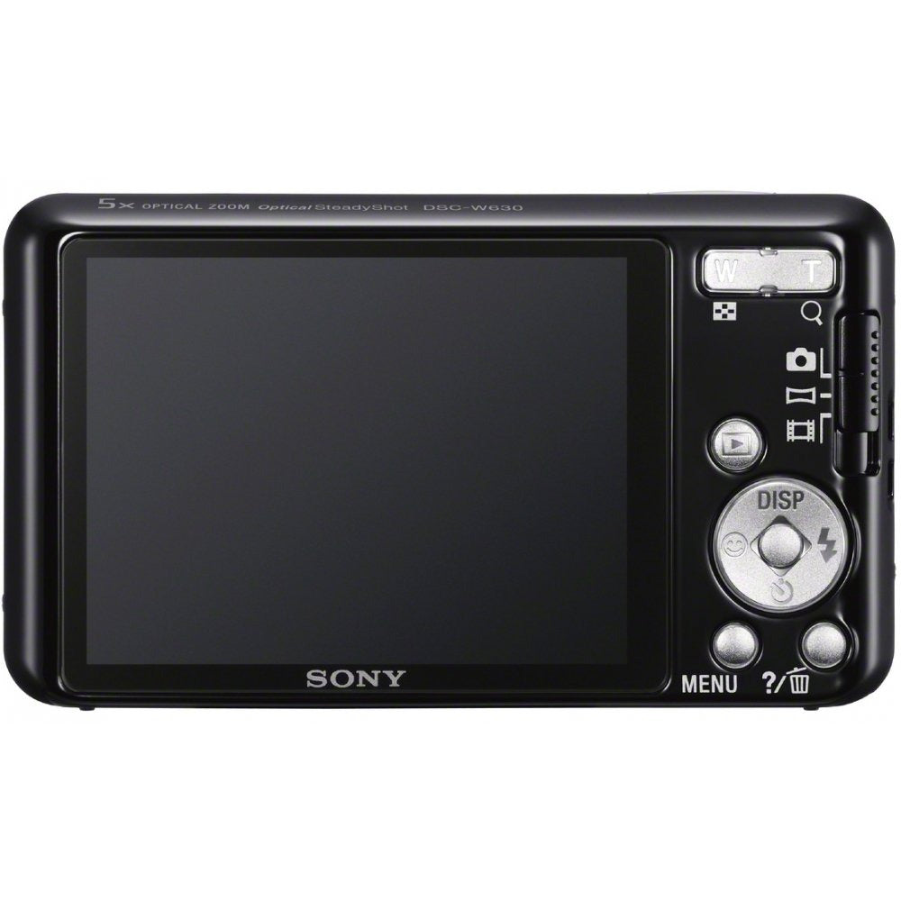 Vintage Sony Cyber-Shot DSC-W630 16.1MP Point-and-Shoot Digital Camera (Black)