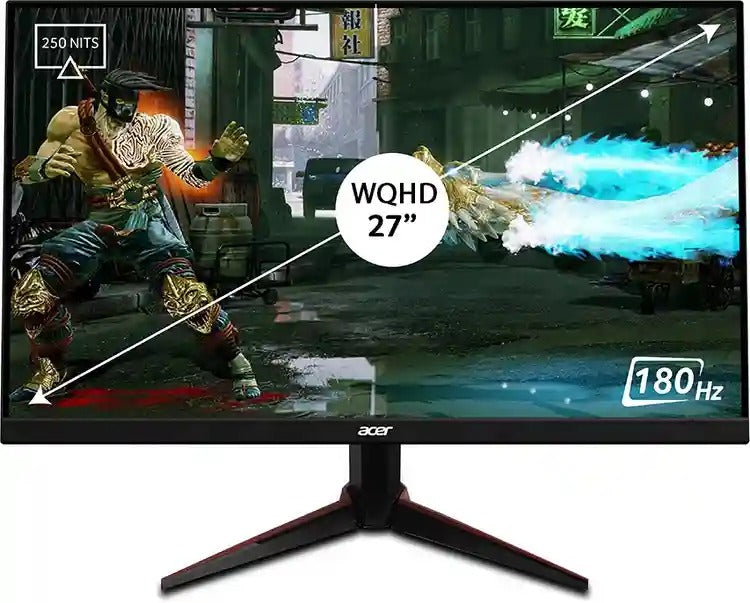 Open box, Unused Acer NITRO VG1 series 68.58 cm (27 inch) WQHD IPS Panel with DCI-P3 95%, HDR10 support, 2X2W Inbuilt Speakers
