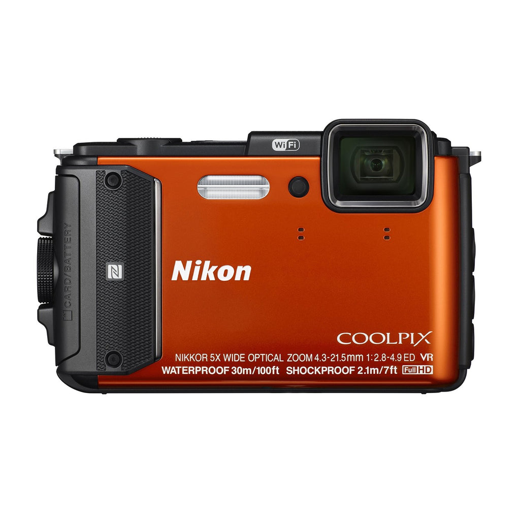 Open box, Unused Nikon - Coolpix AW130 16.0-Megapixel Waterproof Digital Camera