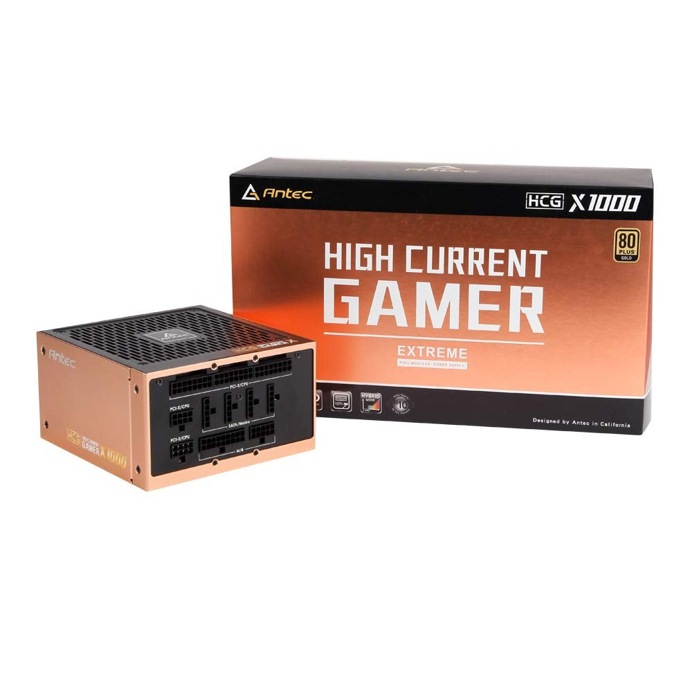 Open box, Unused Antec HCG-1000-EXTREME SMPS - 1000 Watt 80 Plus Gold Certification Fully Modular PSU with Active PFC