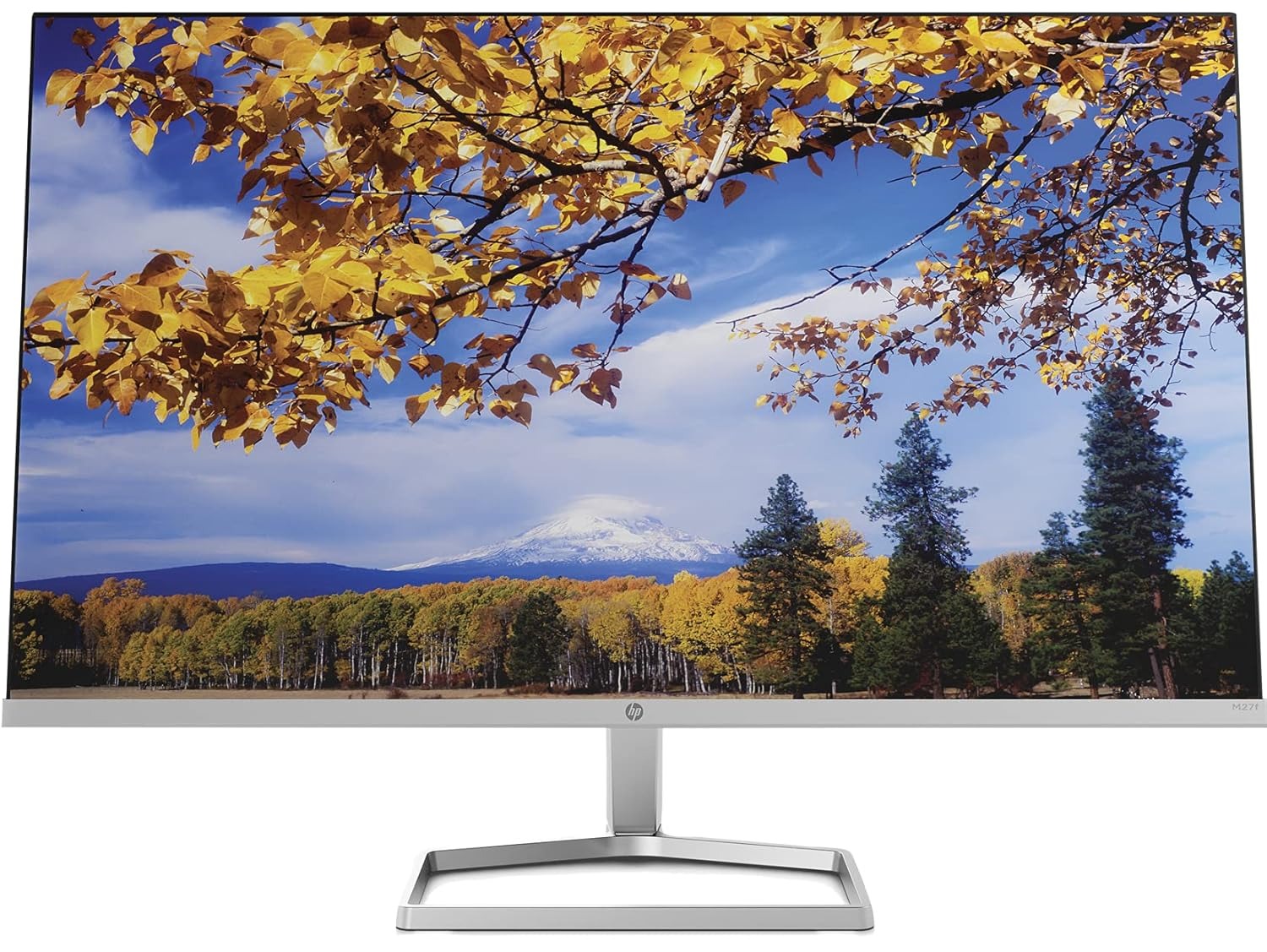 Open Box, Unused HP M27f 27-inches 68.6cm 1920 x 1080 Pixels Eye-Safe Certified Full HD IPS 3-Sided Micro-Edge Monitor, 75Hz, AMD Free Sync with 1xVGA, 2xHDMI 1.4 Ports, 300 nits 2H0N1AA, M27f FHD Monitor