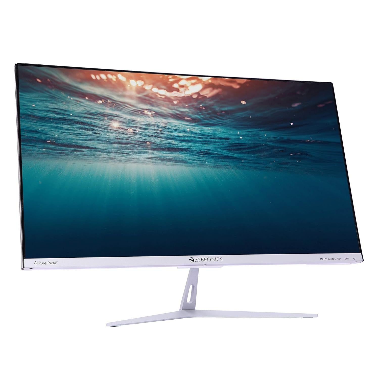 Open box, Unused Zebronics 24 inch (60.4 cm) LED Monitor with Full HD Display, HDMI and VGA Port, built in Speaker, Slim Bezel, Metal Stand and Wall Mountable - Zeb-A24FHD LED