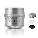 Load image into Gallery viewer, Used TTArtisan 50mm F1.2 APS-C Manual Focus Silver Lens for Fuji X Mount Camera
