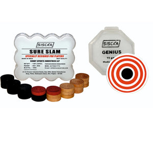 Siscaa Jumbo Sure Slam Brown Carrom Board, 5 inch