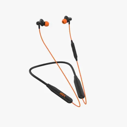 Open Box, Unused HRX X-Wave 350R With 40 Hours Battery Fast Charging Bluetooth Headset Orange In the Ear Pack of 2