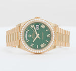 Load and play video in Gallery viewer, Pre Owned Rolex Day-Date Watch Men 228348RBR-GRENROM
