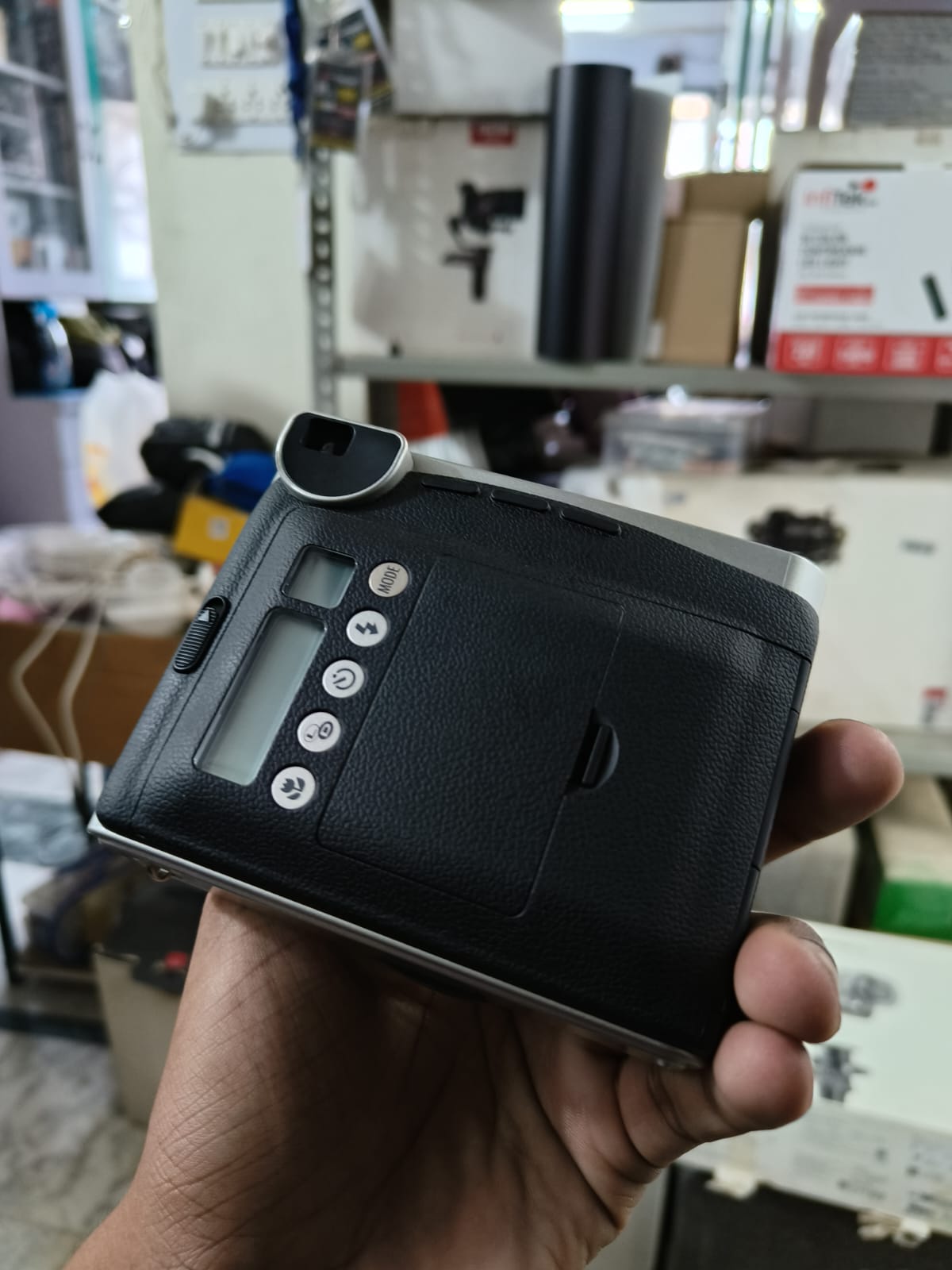 Open Box, Unused Fujifilm Instax Mini 90 Neo Classic Instant Film Camera Grey