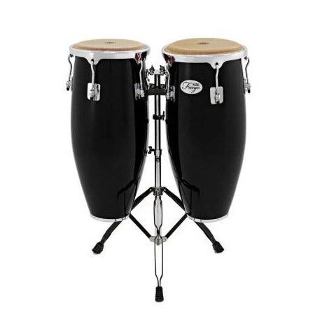 Natal NGU1011 10 & 11 Inch Fuego Natural Wood Congas With Stand