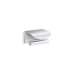 Load image into Gallery viewer, Kohler Avid™ Tissue holder with cover and shelf in polished chrome K-97503T-CP - OEM product image

