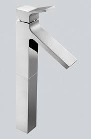 Queo Single Lever Tall Basin Mixer (Matt White)