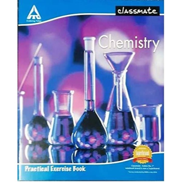 Detec™ क्लासमेट प्रैक्टिकल नोटबुक - रसायन विज्ञान, हार्ड कवर (30 का पैक)