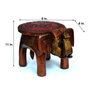 Craft Tree  Handpainted Elephant Stool/Chowki