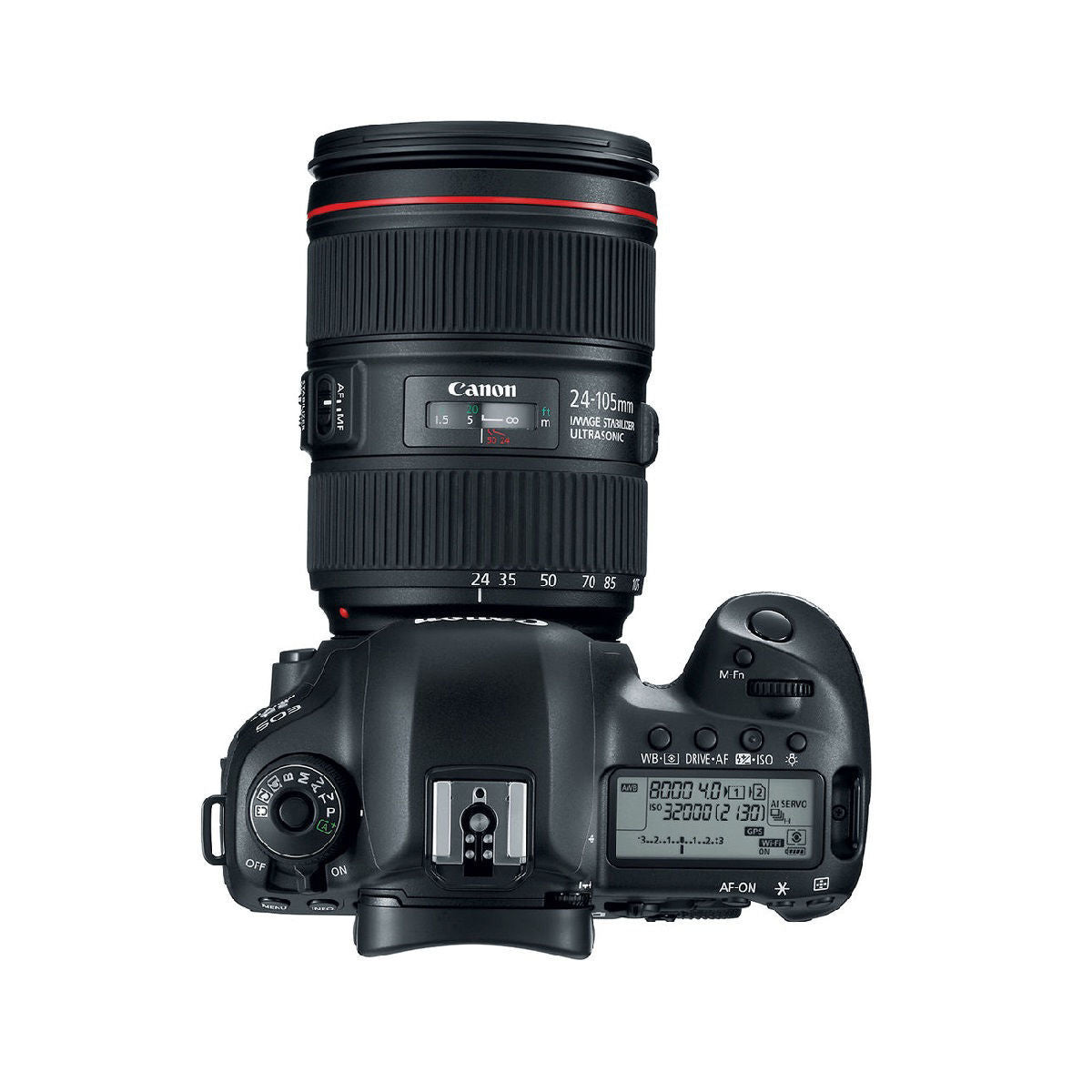 कैनन EOS 5D मार्क IV DSLR कैमरा 24 105mm F4L II लेंस के साथ