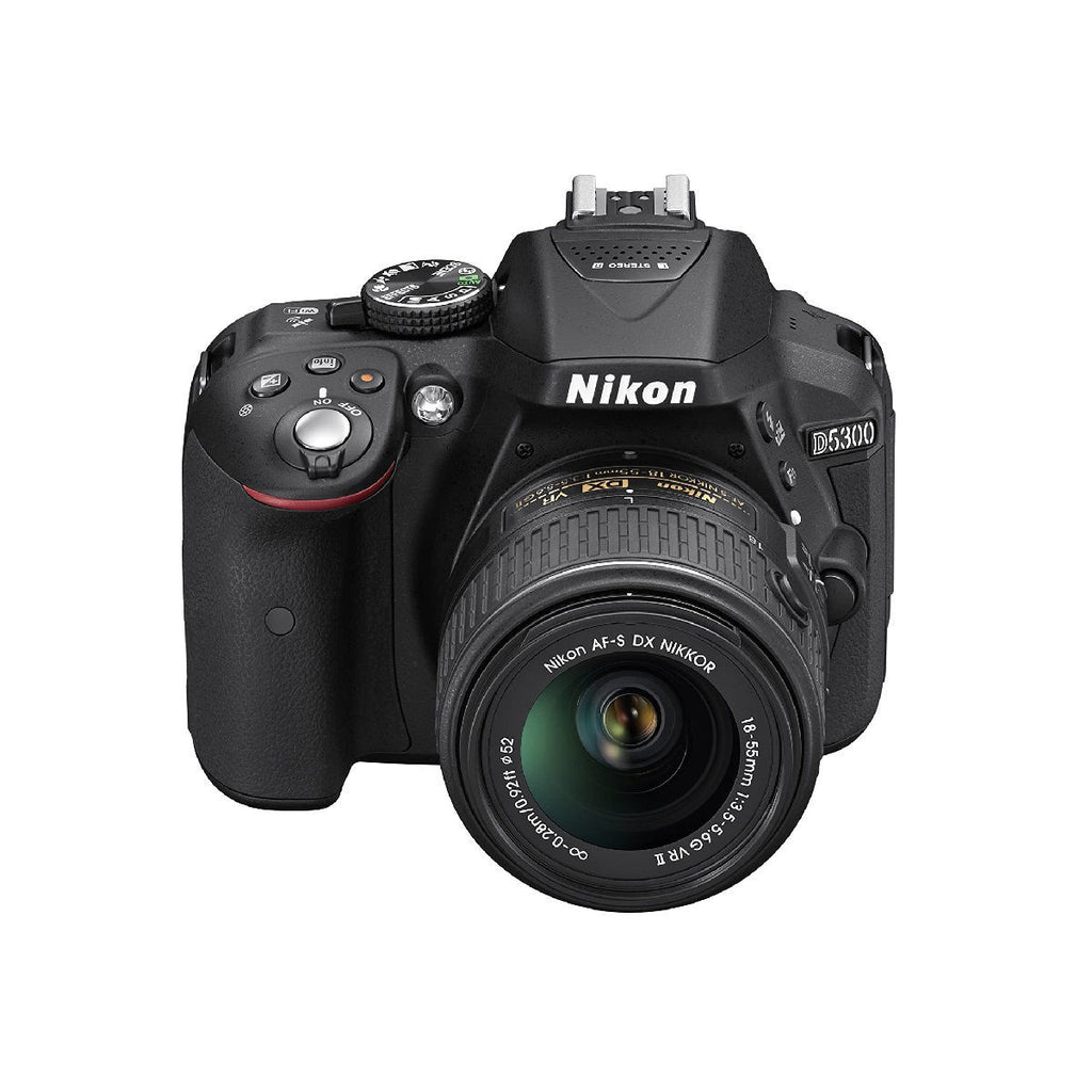 AF S DX 18 55 3.5-5.6G VR लेंस के साथ Nikon डिजिटल कैमरा D5300 ब्लैक किट