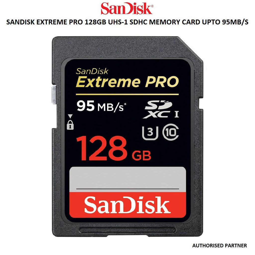 Open Box, Unused U Sandisk Extreme Pro SD 128GB 95MB/S