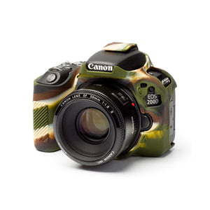 Canon 200d 250d छलावरण के लिए ईज़ीकवर सिलिकॉन प्रोटेक्टिव कैमरा केस कवर