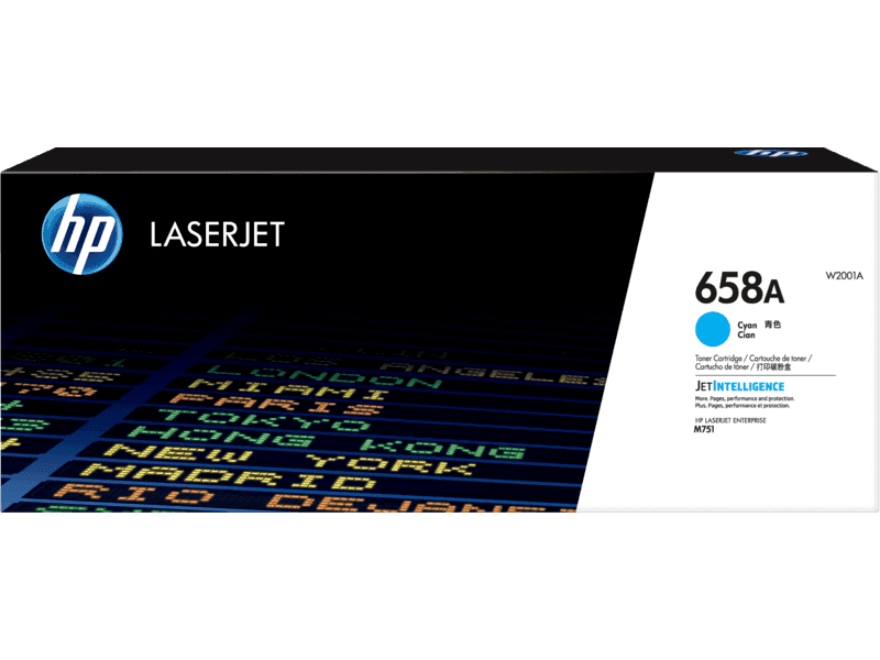 HP 658A Cyan LaserJet Toner Cartridge