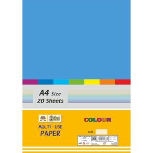 Detec™ Lotus Multi Colour Ruled/Plain A4 Size Sheet (pack of 4)