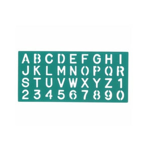 Detec™ Omega Student Lettering Stencil English 35mm (pack of 5)