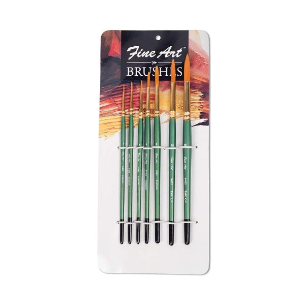 Detec™ Fine Art Round Brush Set of 7 - S412