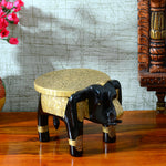Load image into Gallery viewer, Craft Tree  Brassfitted Elephant Stool/Chowki
