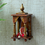 गैलरी व्यूवर में इमेज लोड करें, Craft Tree  Handpainted Wall Hanging Home Temple/Mandir In Copper Color

