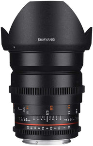 Samyang Brand Photography MF Lens 24MM T1.5 VDSLR II Sony E