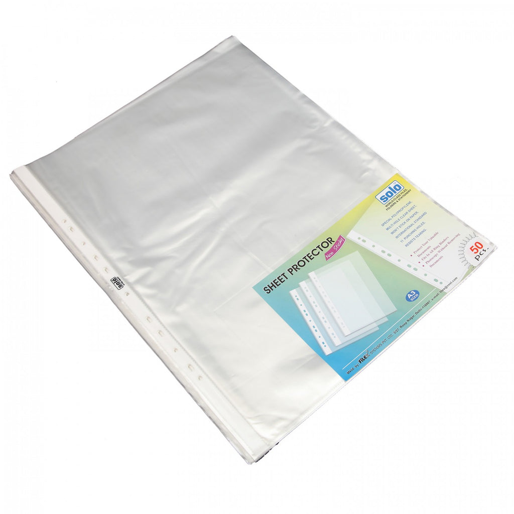 Solo Sheet Protector - A3 Packs of 50