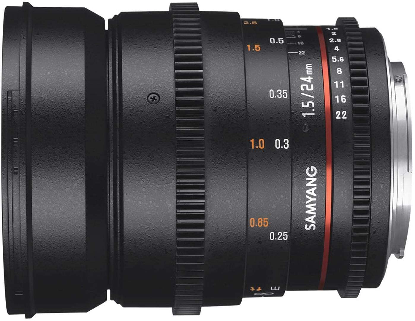 Samyang Brand Photography MF Lens 24MM T1.5 VDSLR II Sony E