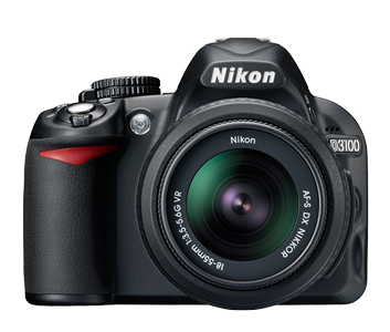 Nikon D3100 14MP DSLR कैमरा 3x ऑप्टिकल ज़ूम के साथ (काला)