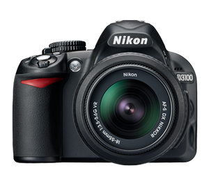 Nikon D3100 14MP DSLR Camera with 3x Optical Zoom (Black)