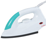 Load image into Gallery viewer, Candes Light Weight Electric Dry Iron White &amp; Purple 100% Non Stick Teflon Coating

