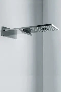 Queo Cascade overhead shower 3 functions (Rain, Cascade, Massage)