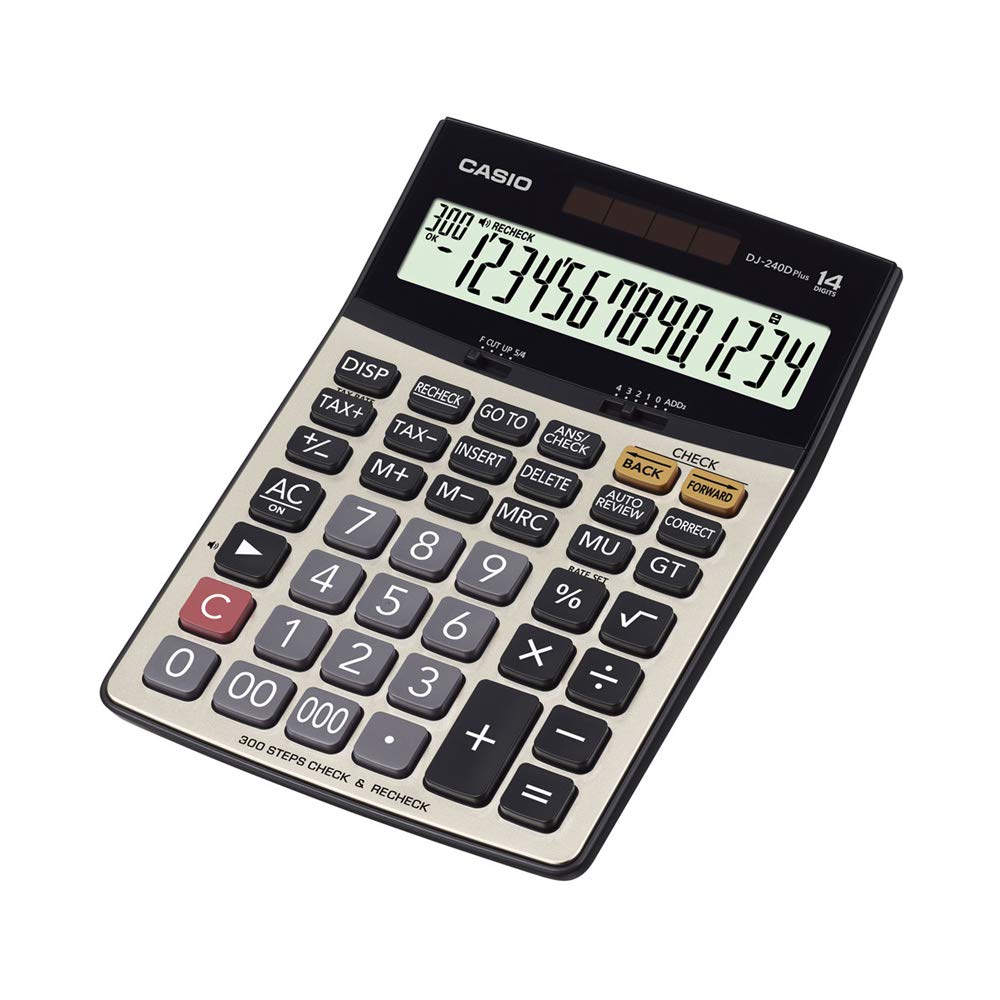 Casio DJ 240D Plus 300 Steps Check and Correct Premium Desktop Calculator