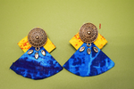 Load image into Gallery viewer, Detec Homzë Earrings-Fabric Multi-color 
