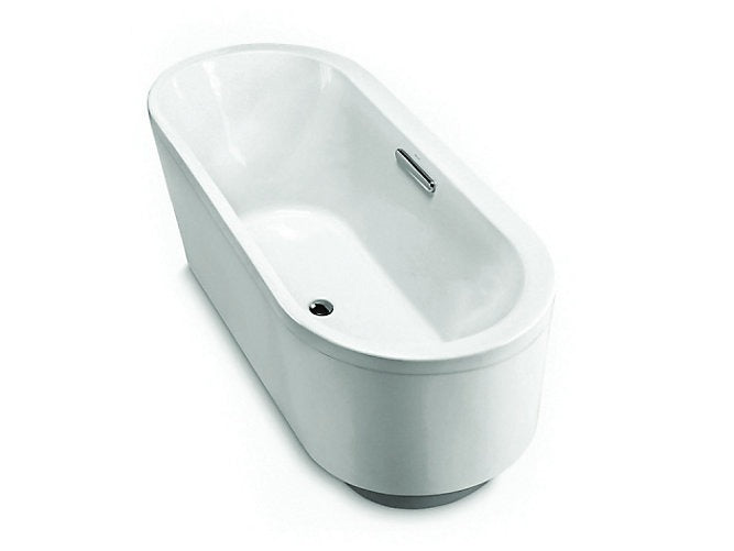 Kohler Evok 1.7m Rec Oval Freestanding Bathtub in White K-18347T-0