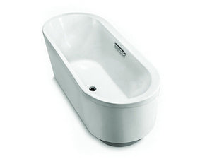 Kohler Evok 1.7m Rec Oval Freestanding Bathtub in White K-18347T-0