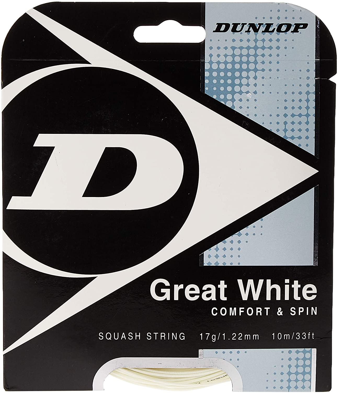 Dunlop Sports S Gut Tennis String Set (17G, White)