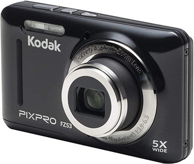 कोडक PIXPRO फ्रेंडली ज़ूम FZ53-BK 16MP डिजिटल कैमरा 5X ऑप्टिकल ज़ूम और 2.7