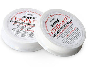 Kores Finger Grip Non Toxic 10 Gms For Paper And Note Counting Pack of 20