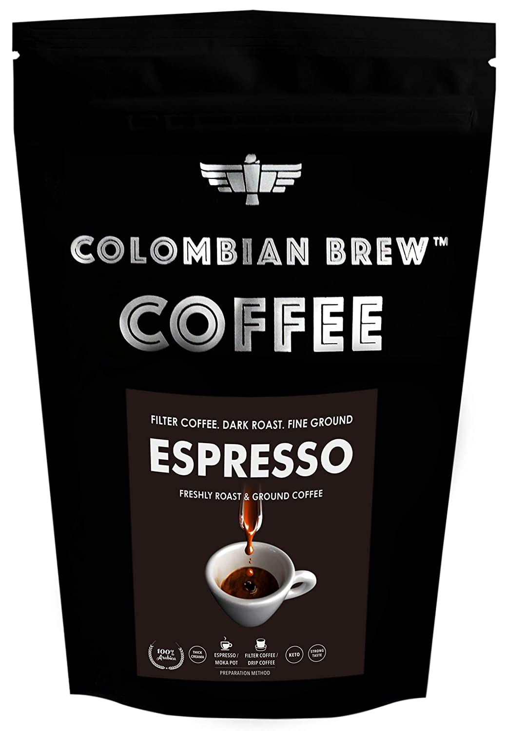 Colombian Brew Coffee Espresso Filter Coffee 250g