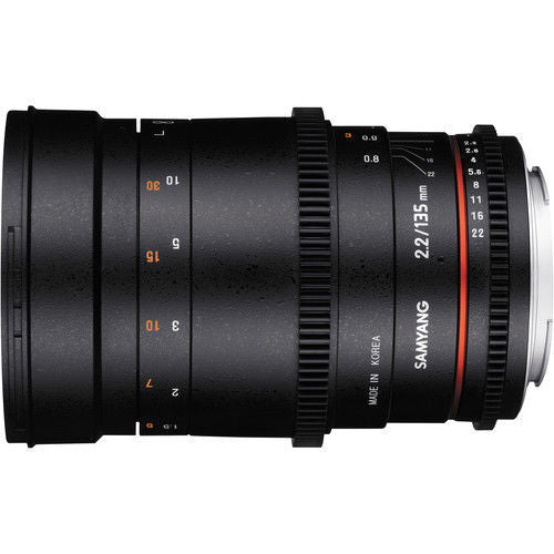Samyang Cine 135mm T2.2 Vdslr Lens For Nikon F