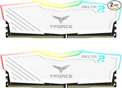टीमग्रुप टी-फोर्स डेल्टा RGB DDR4 64GB (2x32GB) 3200MHz (PC4-25600) CL16 डेस्कटॉप गेमिंग मेमोरी मॉड्यूल रैम
