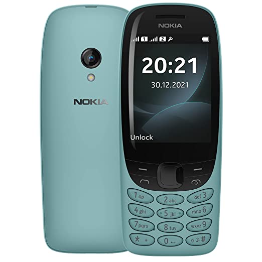 नीले रंग में अप्रयुक्त Nokia 6310 TA 1400 DS बॉक्स खोलें