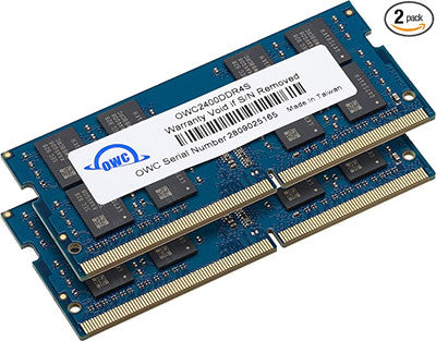 OWC 32GB (2x16GB) 2400MHZ DDR4 SO-DIMM PC4-19200 मेमोरी अपग्रेड
