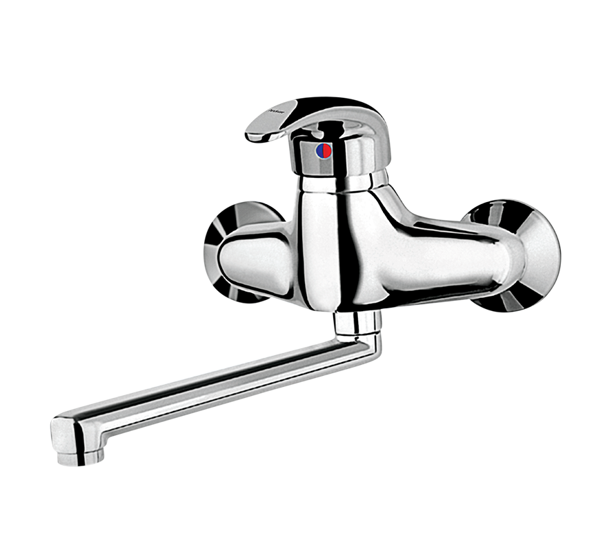 Hindware Essence Neo Single Lever Sink Mixer With Swivel Spout – Wall Mounted (F130013)