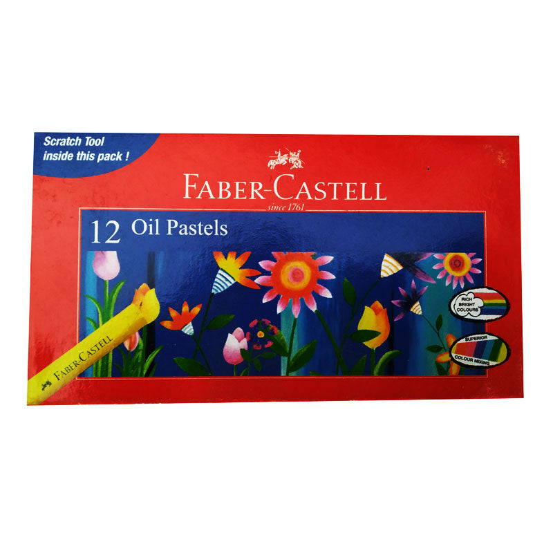 Faber Castell Oil Pastels 12 Shades Pack of 60