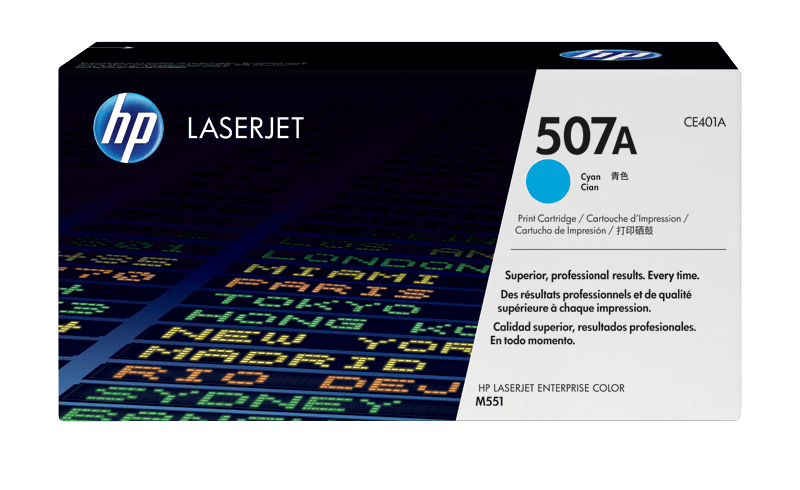 HP 507A Cyan Original LaserJet Toner Cartridge