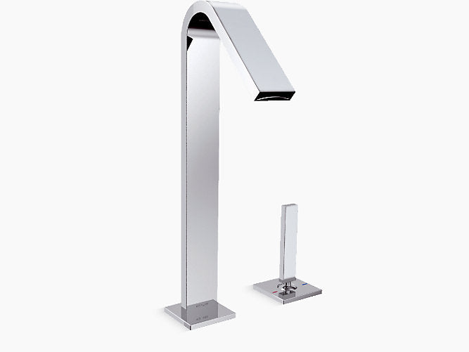 Kohler Loure Single Control Tall Basin Faucet With Drain in Polished Chrome 14660IN-4-CP