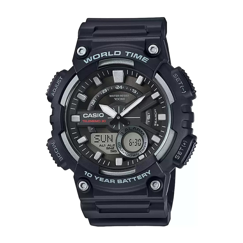 Casio Youth AEQ 110W 1AVDF AD207 Black Analog Digital Men's Watch